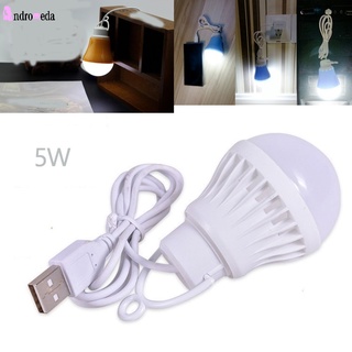 หลอดไฟฉุกเฉิน LED 5W แบบพกพา ชาร์จ USB สําหรับบ้าน ตั้งแคมป์ กลางแจ้ง