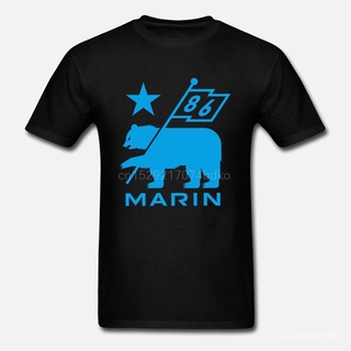 []Marin Bike Bicycle Printed Short Sleeve Men T-Shirt Summer Cotton Top rLHAสามารถปรับแต่งได้