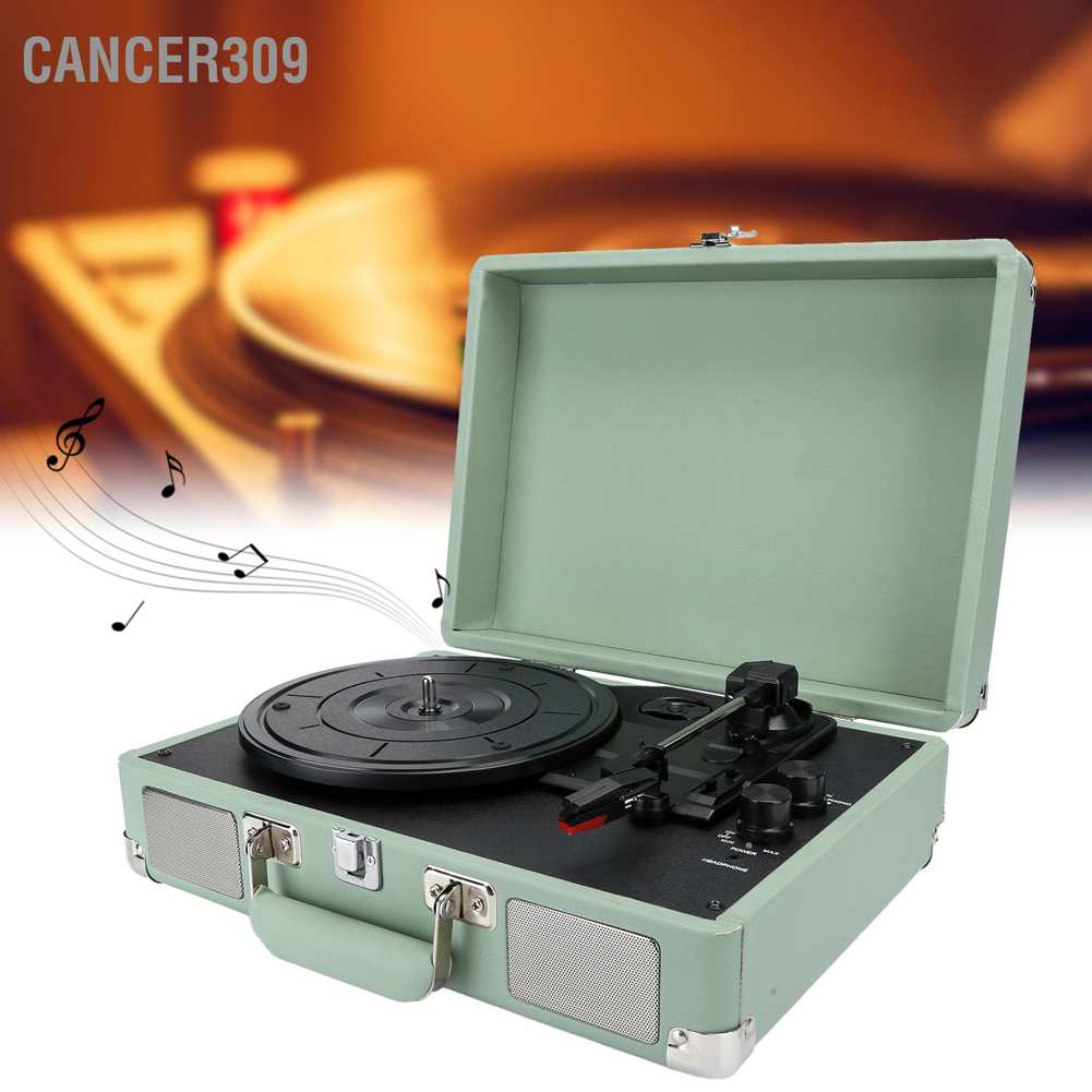 cancer309-เครื่องเล่นแผ่นเสียงไวนิล-บลูทูธ-5-0-หมุนได้-33-45-78-rpm-100-240v-ขนาดพกพา