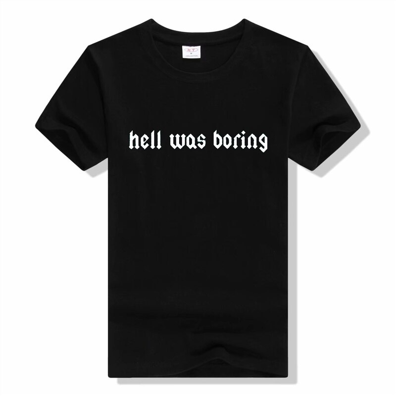 s-5xl-เสื้อยืดแขนสั้นลําลอง-ผ้าฝ้าย-พิมพ์ลายตัวอักษร-hell-was-boring-แฟชั่นฤดูร้อน-สําหรับผู้ชาย-และผู้หญิง