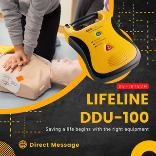 AED เครื่องกระตุกหัวใจไฟฟ้าแบบอัตโนมัติ - Defibtech รุ่น Lifeline DDU-100 ( 5 Years Battery Pack)