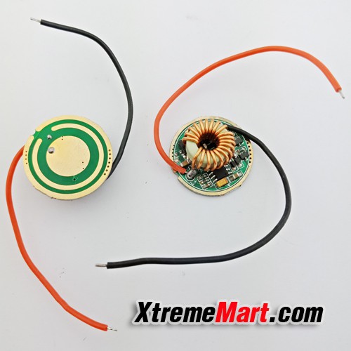 วงจร Driver ขับหลอด XM-L T6, XM-L2 x3 หลอด แบบอนุกรม 5 โหมด 26mm สำหรับ ...