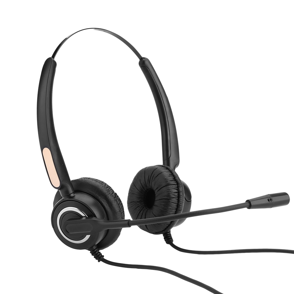 ready-stock-bamaxis-rj9-call-center-headset-ไมโครโฟนตัดเสียงรบกวน-ตัวควบคุมระดับเสียง