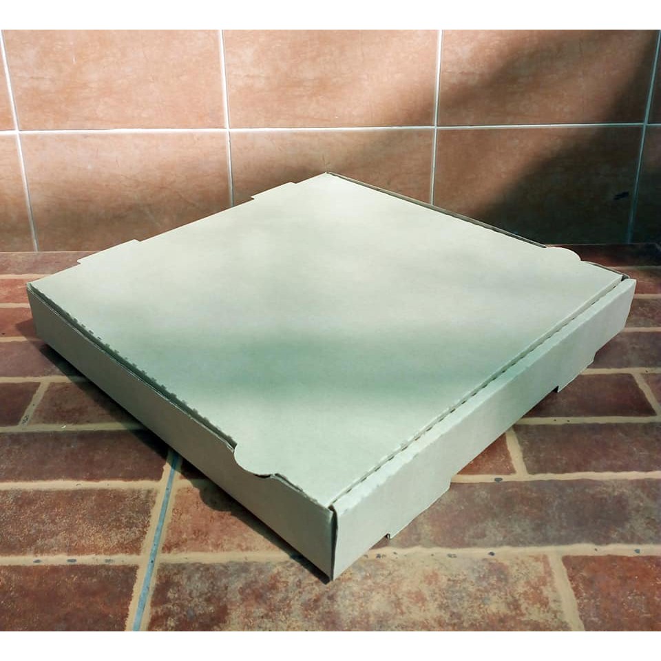 กล่องพิซซ่า-ขนาด-12นิ้ว-แพค-25-กล่อง-ขนาด-12-x-12-x-1-75-นิ้ว-กล่องแข็งแรงรับน้ำหนักแป้งพิซซ่าได้ดี-pizza-box-12-inch