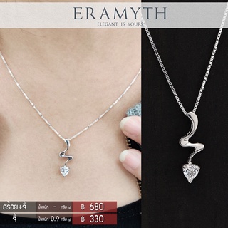 Eramyth jewelry จี้ เงินแท้ เพชรสวิสCZ SF-0020-R01 หัวใจสายฟ้า สินค้ามาตรฐานส่งออก