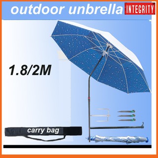 ร่มกันรังสียูวีสำหรับตกปลา Tent Anti-UV Sunscreen Umbrellas for Fishing Beach Camping Picnic Home Garden Park Beach Umbrellas