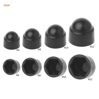 ภาพขนาดย่อของภาพหน้าปกสินค้าPoop M6 M8 M10 M12 Bolt Nut ฝาครอบพลาสติกหกเหลี่ยม 10 ชิ้น จากร้าน poopoostore.th บน Shopee