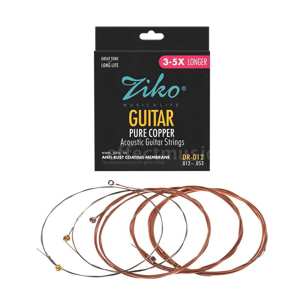 E*M ZIKO DR012 Acoustic Guitar Strings Hexagon Alloy Wire Pure Copper