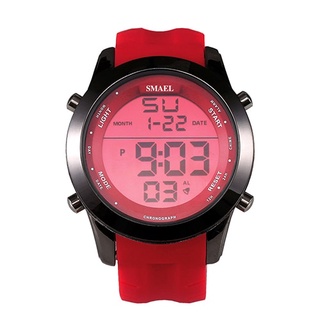 SMAEL Red Sport Watches LED Digital Watch Male Clock Top Brand Fashion Digital-watch relogio masculino Best Men Gifts WS