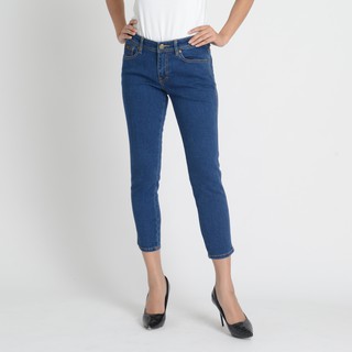 GSP Ankel Length Magic Denim Jeans กางเกงจีเอสพี กางเกงยีนส์ขายาว สีน้ำเงิน (PL18NV)
