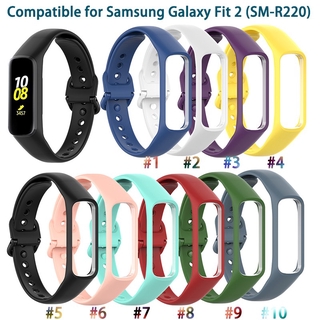 สายนาฬิกาข้อมือซิลิโคนสําหรับ Samsung Galaxy Fit 2 ( Sm - R220 )