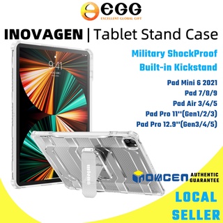 INOVAGEN Tablet Case เคสแท็บเล็ตพร้อมขาตั้งในตัวพร้อมขาตั้งกันกระแทกสําหรับ Pad 9, Air 3 4, Pro 11 12.9, Mini 6 Cov