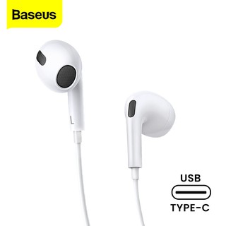 Baseus Wired Earphone Type C In Ear Earbuds With Microphone Audio Headset For Xiaomi Samsung Huawei