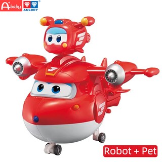 Big Super Wings &amp; Petของเล่นฟิกเกอร์หุ่นยนต์เครื่องบิน Jett Dizzy Airplane ขนาดใหญ่ 15 ซม. สําหรับเด็ก