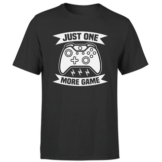 ใหม่ล่าสุด เสื้อยืด ผ้าฝ้าย พิมพ์ลาย Just One More Game สําหรับผู้ชายS-5XL