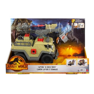 สินค้า Jurassic World Dominion Capture And Crush Truck ของเล่นฟิกเกอร์รถจับไดโนเสาร์