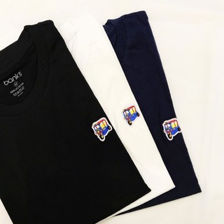 bank’s Tuk TUKHandmade T-Shirt Cotton USA เสื้อยืดคอกลมลายตุ๊ก ๆ เสื้อยืดคุณภาพดี