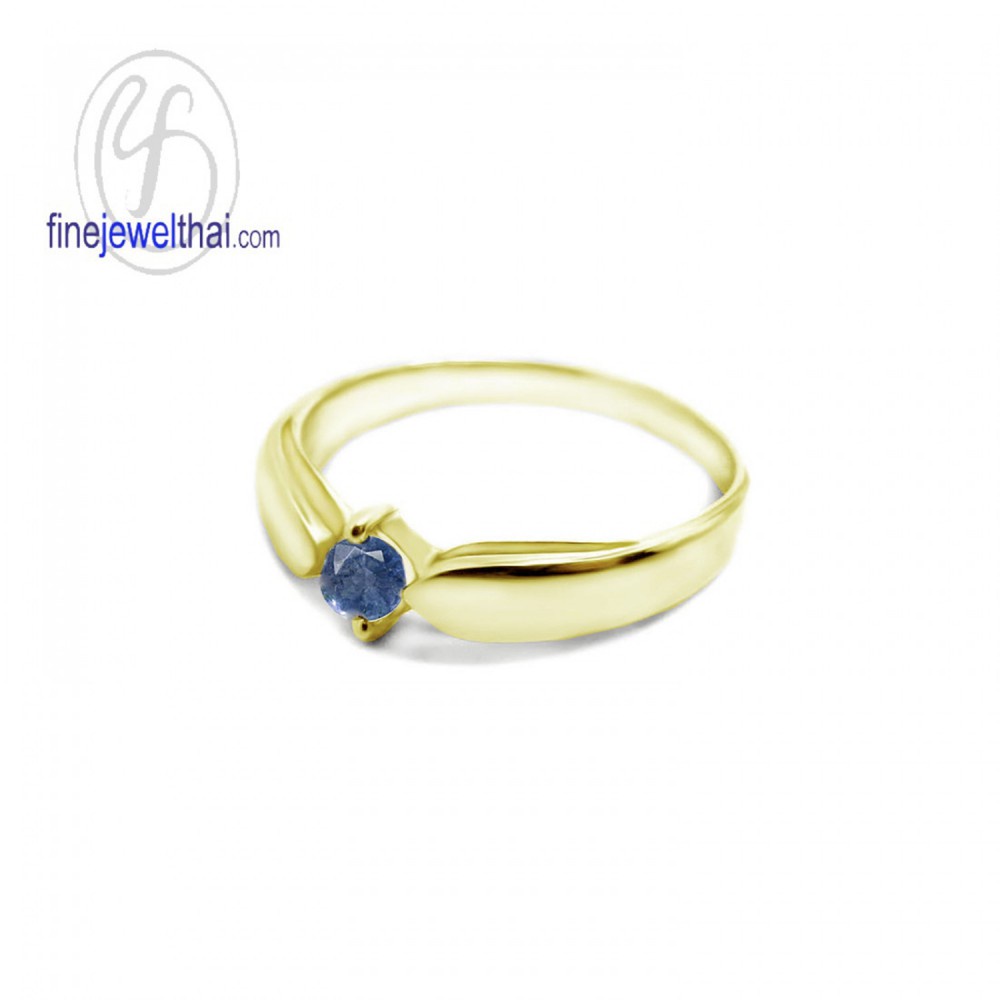 finejewelthai-แหวนไพลิน-ไพลิน-แหวนพลอย-แหวนเงินแท้-พลอยประจำเดือนเกิด-blue-sapphire-silver-ring-birthstone-r1131bl-g-pg