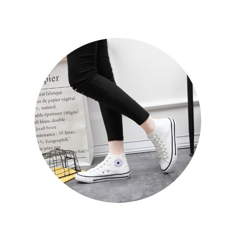 รองเท้าผ้าใบหุ้มข้อแฟชั่นสไตล์เกาหลี-all-star-classic-2020-สีสวย-ใส่สบาย-ทนทานกระชับนุ่มเท้า