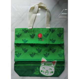 กระเป๋าผ้าช้อปปิ้งแคนวาสรูปแมว จาก Oishi กระเป๋าถือเอนกประสงค์สำหรับใส่ของต่างๆ
