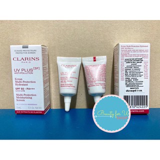 Clarins UV Plus [5P] Anti-Pollution SPF50/PA+++ Multi-Protection Moisturizing Screen #Lavender 3ml.