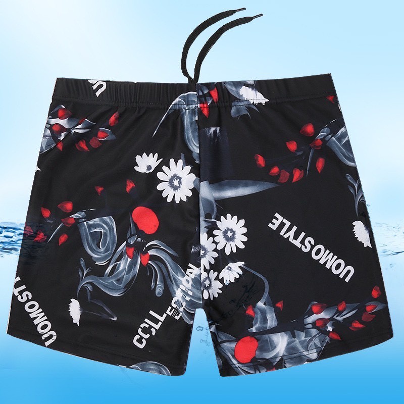 ภาพสินค้าพร้อมส่ง กางเกงว่ายน้ำบุรุษมีเชือกผูกXL-3XLนื้อผ้าลื่นใส่สบาย จากร้าน yibaidu_shop บน Shopee ภาพที่ 3