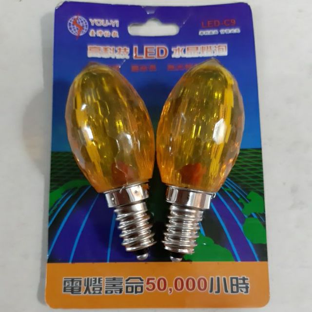 หลอดไฟเจ้าที่-led-ขั้วe12-ใช้งาน-50-000ชม-แพคคู่