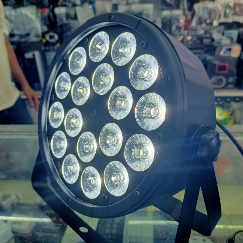 ชุดไฟพาร์-led-18l-ed-4in1-rgbw-10w-4-ตัวพร้อมบอร์ด-dmx-512-ไฟดิสโก้เธค-ไฟปาร์ตี้-ไฟพาร์-disco-par-light