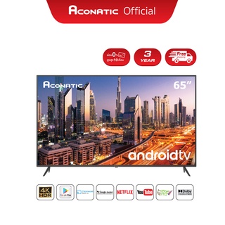 Aconatic TV LED UHD 4K Android 11 รุ่น 65US500AN 65 นิ้ว (รับประกัน 3 ปี) Voice Contro แอลอีดี แอนดรอยด์ รีโมทสั่งการด้วยเสียง