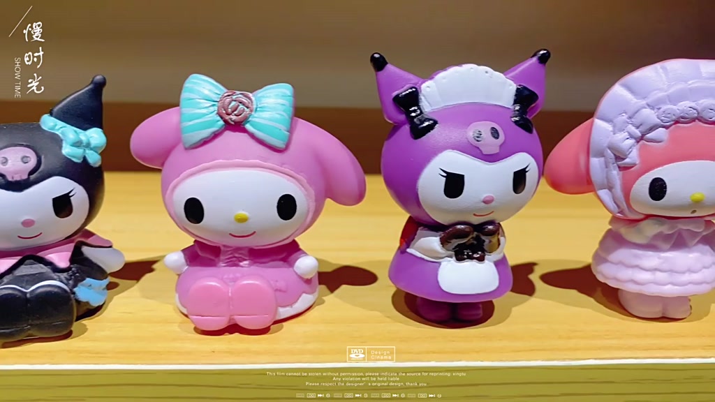 โมเดลฟิกเกอร์-sanrio-melody-kitty-kuromi-cinnamoroll-มีไฟ-led-ของเล่นสําหรับเด็ก