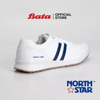 ภาพขนาดย่อของภาพหน้าปกสินค้าBata NORTH STAR MEN'S SPORT CASUAL รองเท้าผ้าใบชาย แบบเชือก สีขาว รหัส 8211033 จากร้าน bata_officialstore บน Shopee