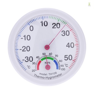 Flt -35~55°C เครื่องวัดอุณหภูมิความชื้น แบบอนาล็อก ขนาดเล็ก ในร่ม