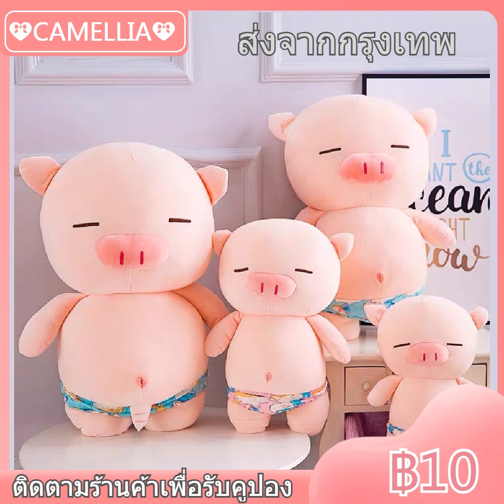 กางเกงว่ายน้ำตุ๊กตาหมูนุ่มของเล่นตุ๊กตาว่ายน้ำตุ๊กตาหมูสาวหมอน-25-ซม-40-ซม-50-ซม-60cm