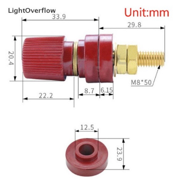 power-terminals-binding-m8-200a-copper-binding-post-connector-iteams-diy-ขั้วต่อแบตเตอรี่-8-มม-เทอร์มินอล-ราคา-1-คู่
