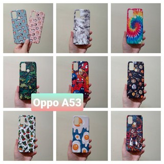 เคสแข็ง Oppo A53 เคสไม่คลุมรอบนะคะ เปิดบน เปิดล่าง (ตอนกดสั่งซื้อ จะมีให้เลือกลายก่อนชำระเงินค่ะ)