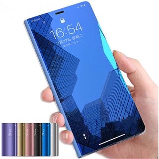 เคส Redmi 10 10C 9T 9⭐เคสมือถือแบบฝาพับ พลิกซองโทรศัพท์⭐9A 9C 7 Y3 7A PhoneCase⭐Acrylic Mirror Flip Bracket Phone Cover Case⭐Xiaomi Mi