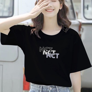 <Unk>O Shop - Womens T-Shirt PRINT LOGO NCT FONTS