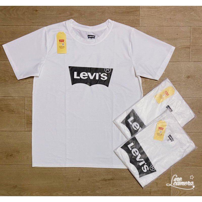 levis-เสื้อยืดคอกลมแขนสั้นแบรนด์
