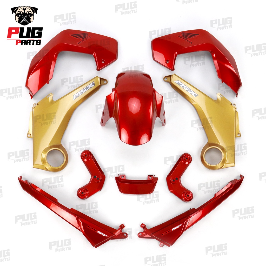 PUGParts ชุดสี MSX ตัวเก่า ชุดสีMSX 125 รุ่นแรก ปี2012-2015 (ชุด10ชิ้น ...