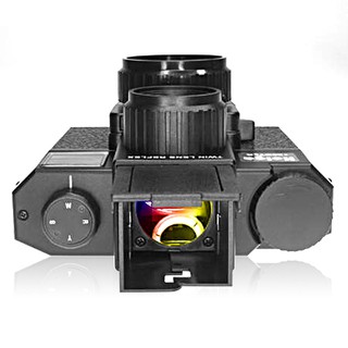 ภาพขนาดย่อของภาพหน้าปกสินค้ากล้องเลนส์สะท้อนแสง holga 120 tlr พร้อมฟิล์ม 120 สีดํา จากร้าน holgadget.th บน Shopee