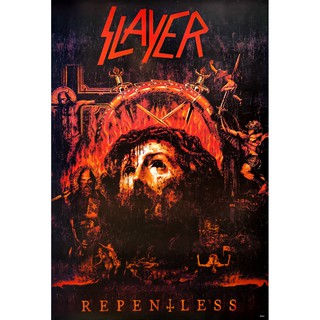 โปสเตอร์ รูปวาด วง ดนตรี SLAYER Repentless (2015) POSTER 24”x35” นิ้ว American Thrash Metal