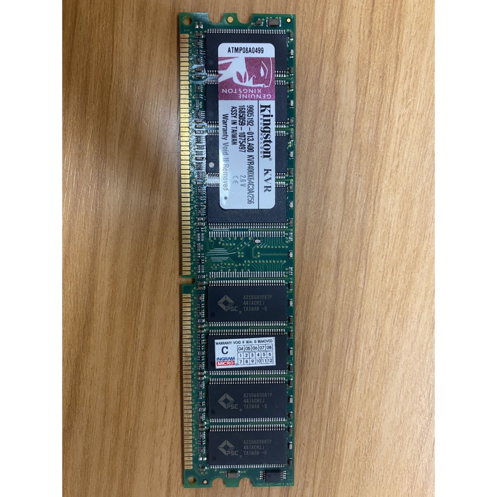 RAM KINGSTON 256MB DDR-400 (KVR400X64C3A/256) | Shopee Thailand