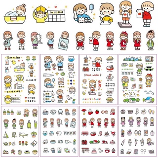 สินค้า สติกเกอร์ลายการ์ตูน สำหรับตกแต่งไดอารี่ DIY