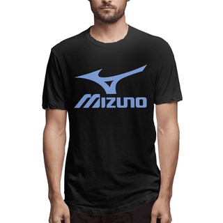 เสื้อยืดสีขาว ใหม่ เสื้อยืดคอกลม ผ้าฝ้าย พิมพ์ลายโลโก้ Mizuno Earth สีดํา สไตล์คลาสสิก สําหรับของขวัญวาเลนไทน์ เสื้อยื