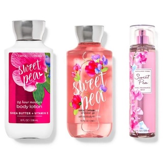 Bath &amp; Body Works  กลิ่น Sweet Pea  กลิ่นหอมสุดคลาสสิค Sexy เย้ายวนให้ความรู้สึกความเป็นผู้หญิงหอมติดผิวยาวนาน