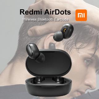 Xiaomi MI Redmi AirDots ต้นฉบับ TWS หูฟังไร้สายสเตอริโอบลูทู ธ 5.0 Eeadphones หูฟังชนิดใส่ในหู