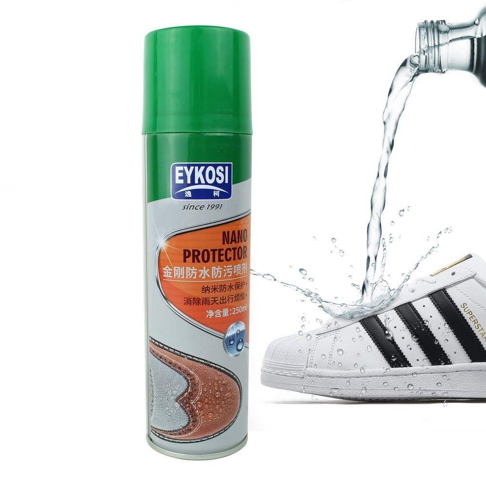ภาพหน้าปกสินค้าสเปรย์กันน้ำ สเปรย์กันน้ำนาโน สเปรย์กันน้ำรองเท้า สเปรย์นาโน eykosi water proofer ใช้กันละอองน้ำและสิ่งสกปรก 250ml