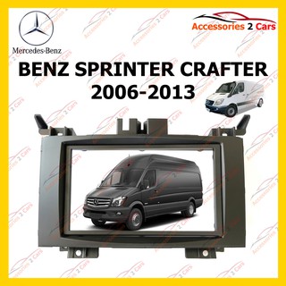 กรอบหน้าวิทยุBENZ SPRINTER CRAFTER  ปี2006-2013 สำหรับ 7นิ้ว  รหัสNV-BE-022