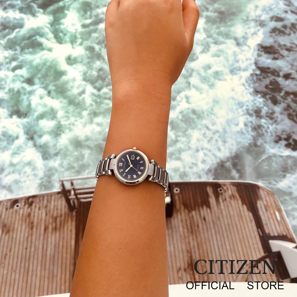 เกี่ยวกับสินค้า CITIZEN Eco-Drive EW2509-83L Super-Titanium Lady watch (นาฬิกาผู้หญิงพลังงานแสง)