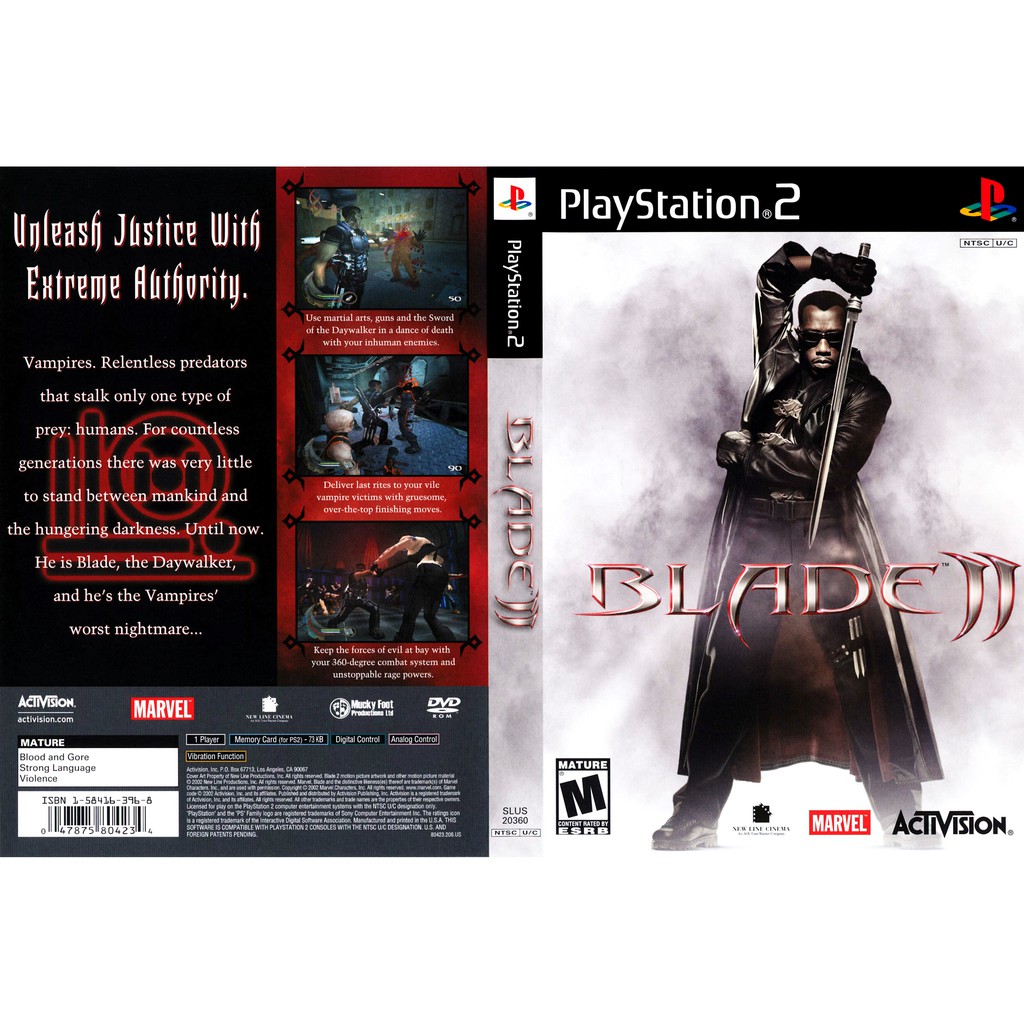 แผ่นเกมส์-ps2-แนะนำ-blade-ii-usa